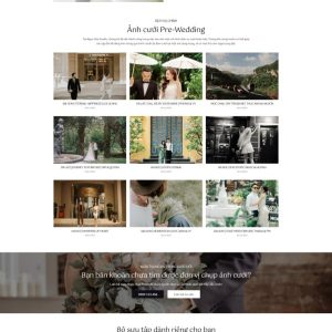 Theme wordpress web studio áo cưới đẹp
