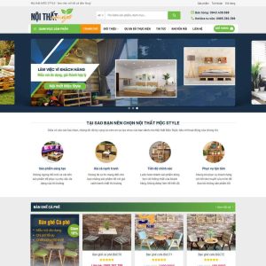 Theme WordPress bán hàng bàn ghế