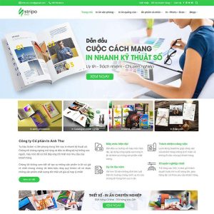 Theme WordPress dịch vụ in ấn