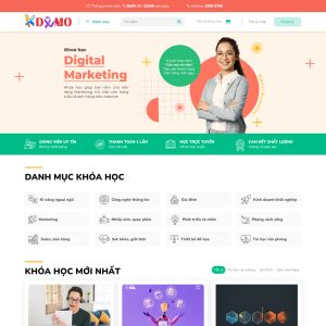 Theme WordPress bán Khóa học online 2