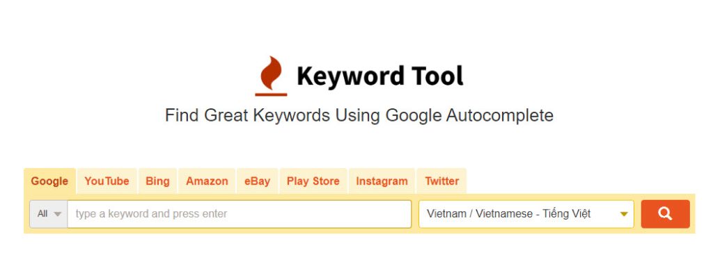 Sử Dụng Keyword Tool