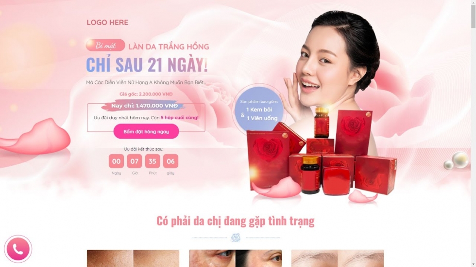 Cấu trúc và Nội dung Landing Page Mỹ phẩm chuyển đổi cao