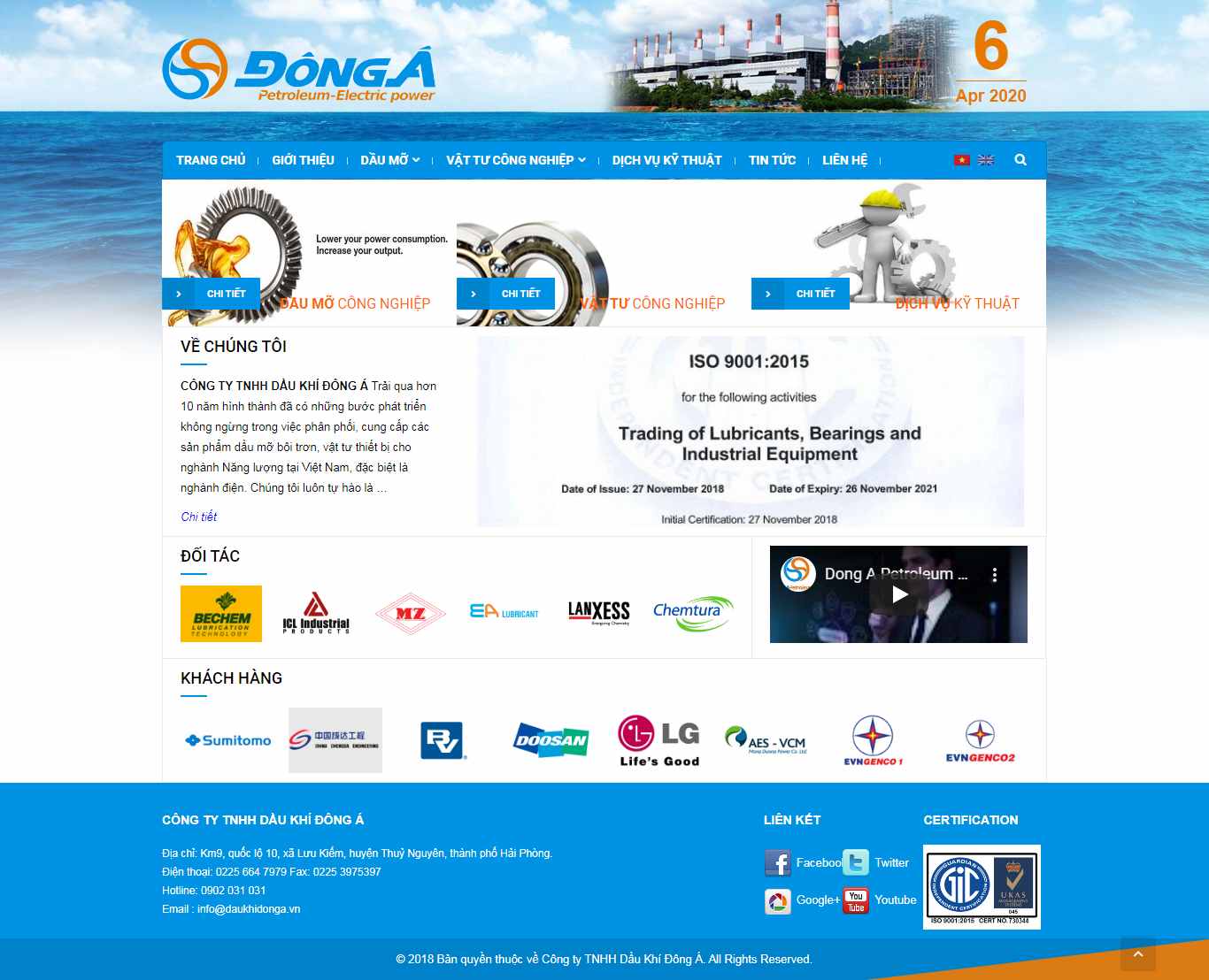 Xu Hướng Thiết Kế Website Công Ty Dầu Khí Nổi Bật