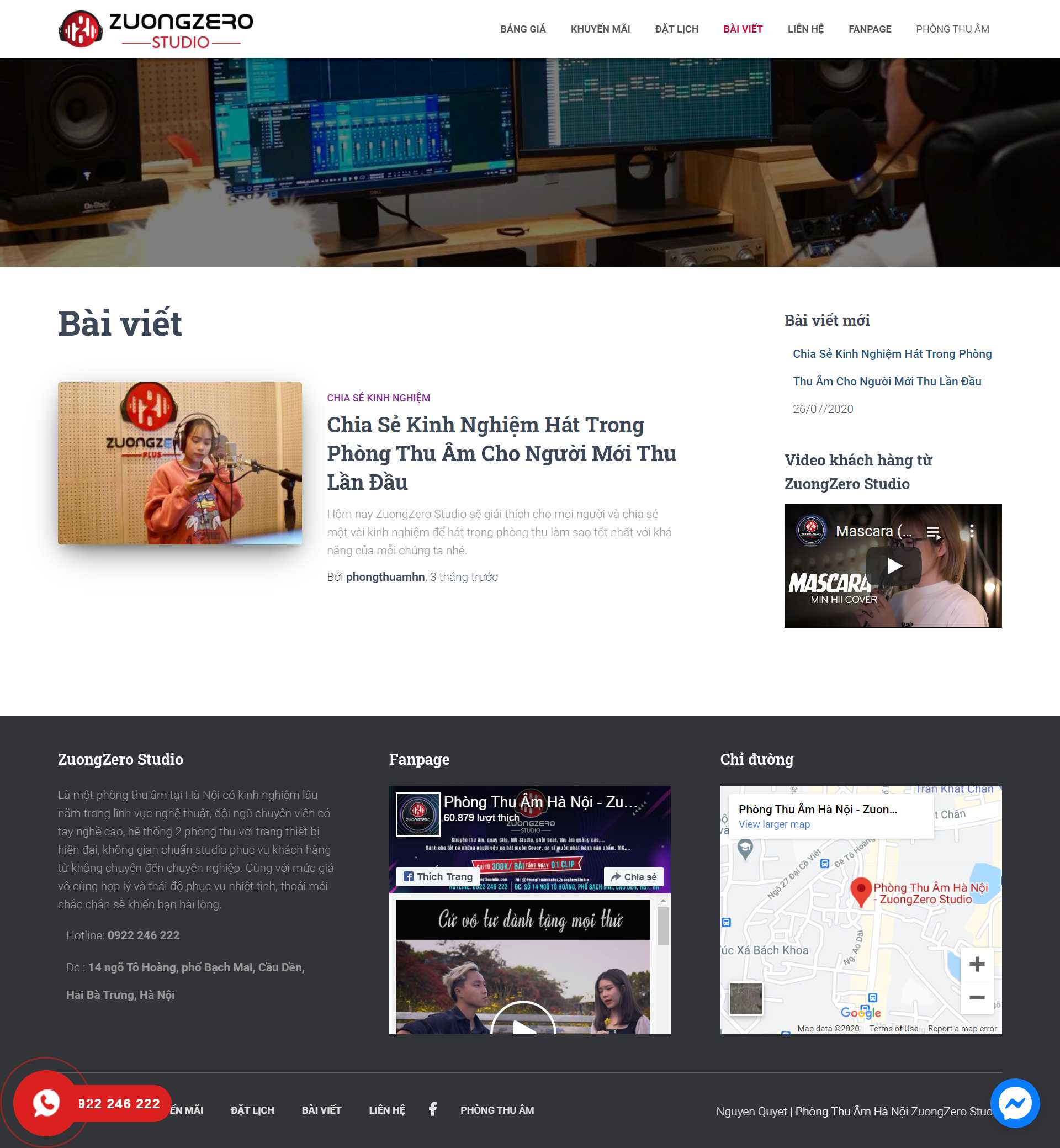 Xu Hướng Thiết Kế Website Phòng Thu Âm Nổi Bật