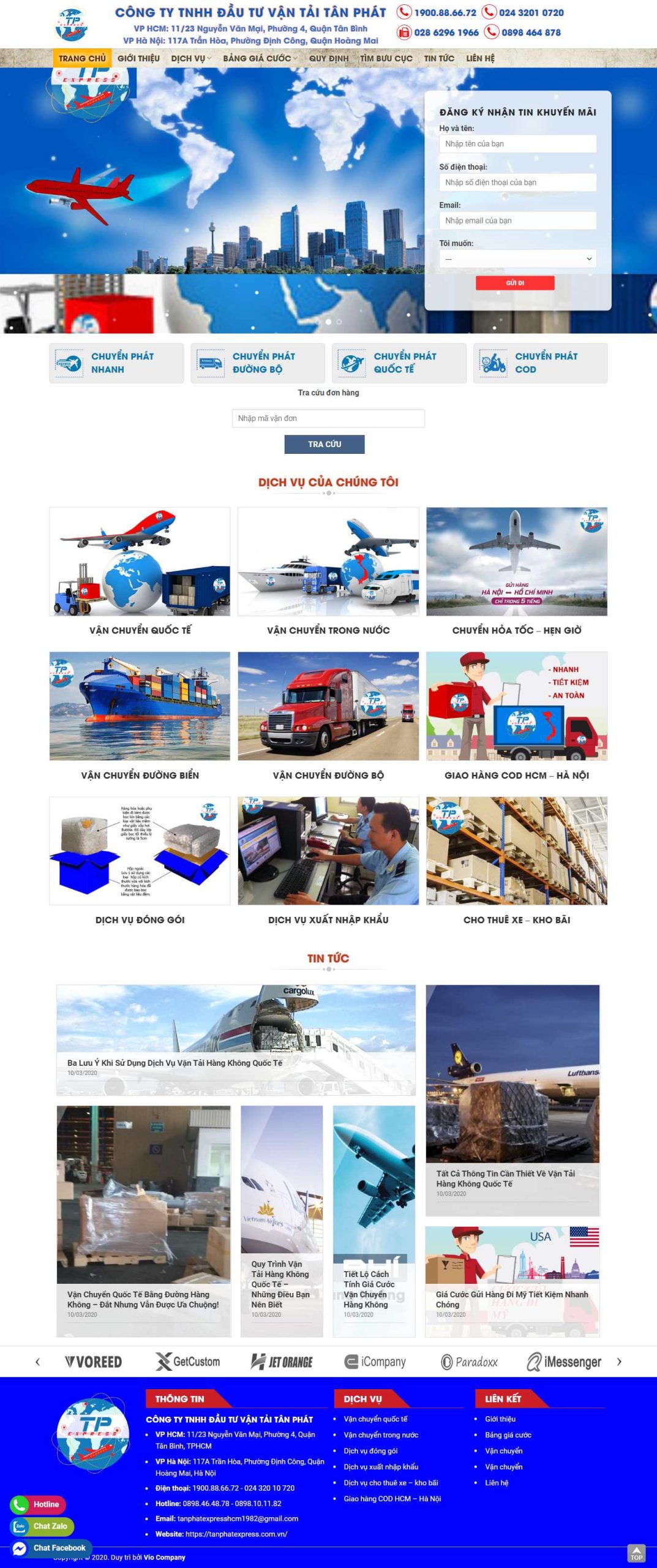 Xu Hướng Thiết Kế Website Chuyển Phát Nhanh Nổi Bật