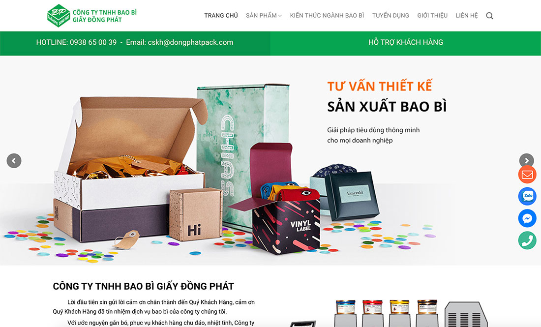 Tại sao nên thiết kế website bao bì tại PhucT Digital