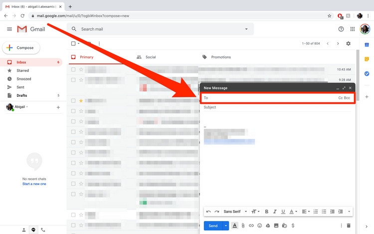 Hướng dẫn cách gửi Email CC, BCC trong Gmail