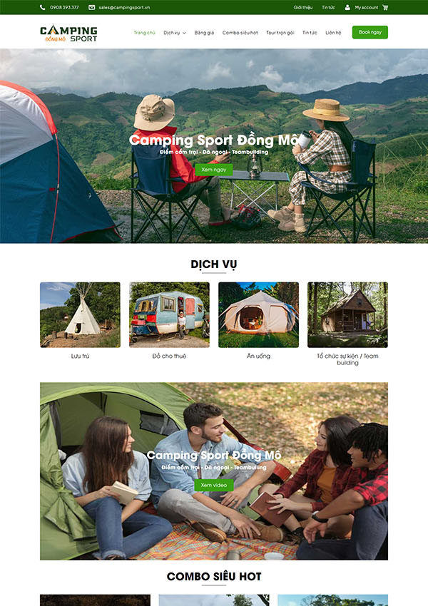 Những Tính Năng Cần Có Của Một Website Lều Du Lịch Hiệu Quả