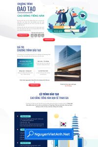 Mẫu Landing Page Giáo Dục