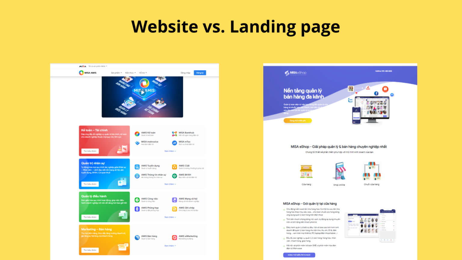 So Sánh Landing Page Miễn Phí Và Trả Phí