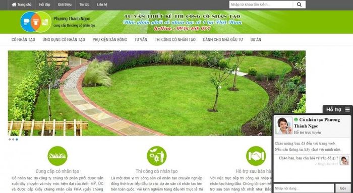 Những Tính Năng Cần Có Của Một Website Cung cấp và thi công Cỏ nhân tạo Hiệu Quả
