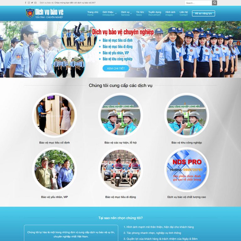 Tại sao nên thiết kế website Công Ty Bảo vệ tại PhucT Digital
