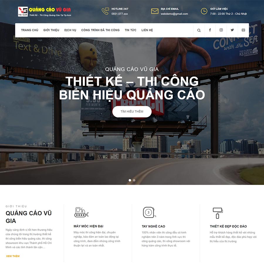 Quy Trình Thiết Kế Website Bảng Hiệu Quảng Cáo Chuyên Nghiệp
