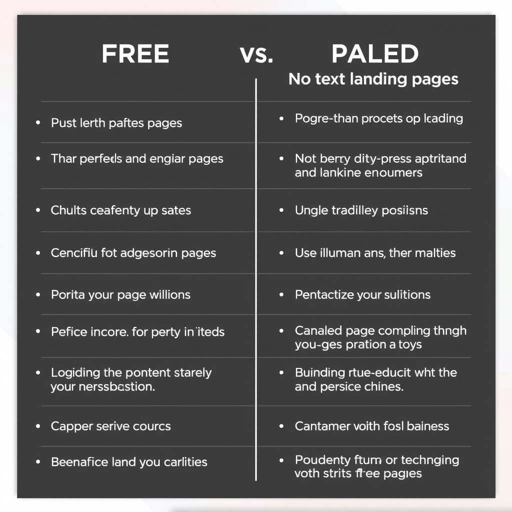 So Sánh Landing Page Miễn Phí Và Trả Phí