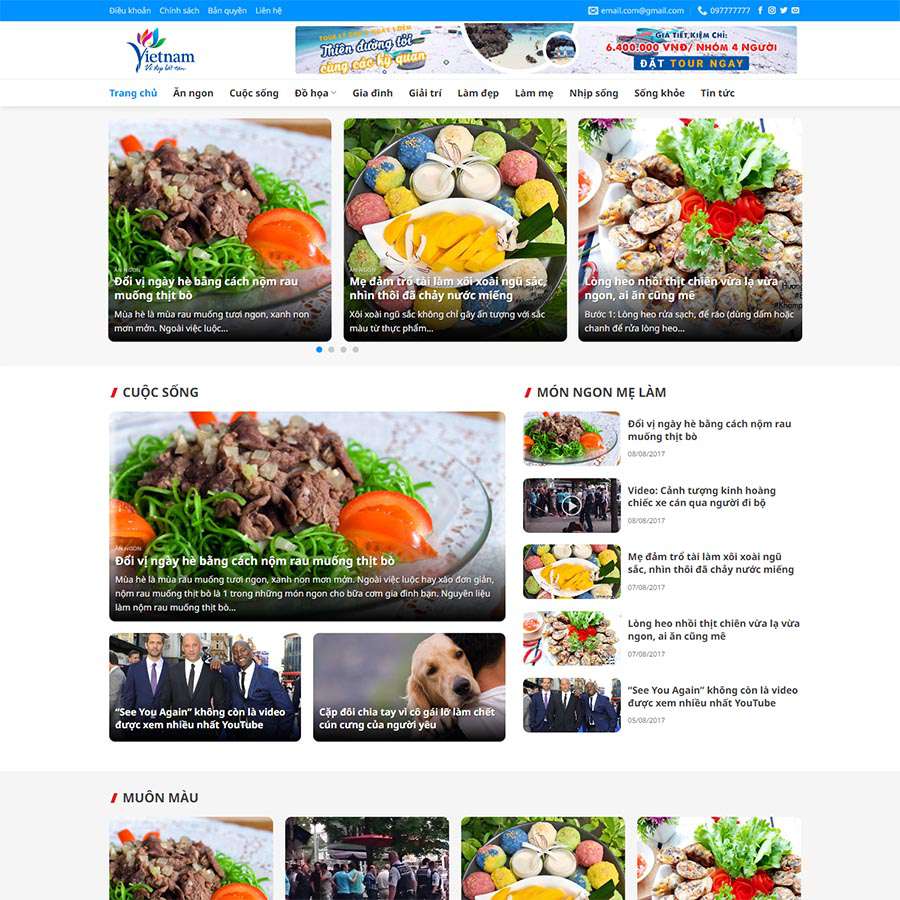 Các Loại Dịch Vụ Thiết Kế Website Du Lịch Tại PhucT Digital