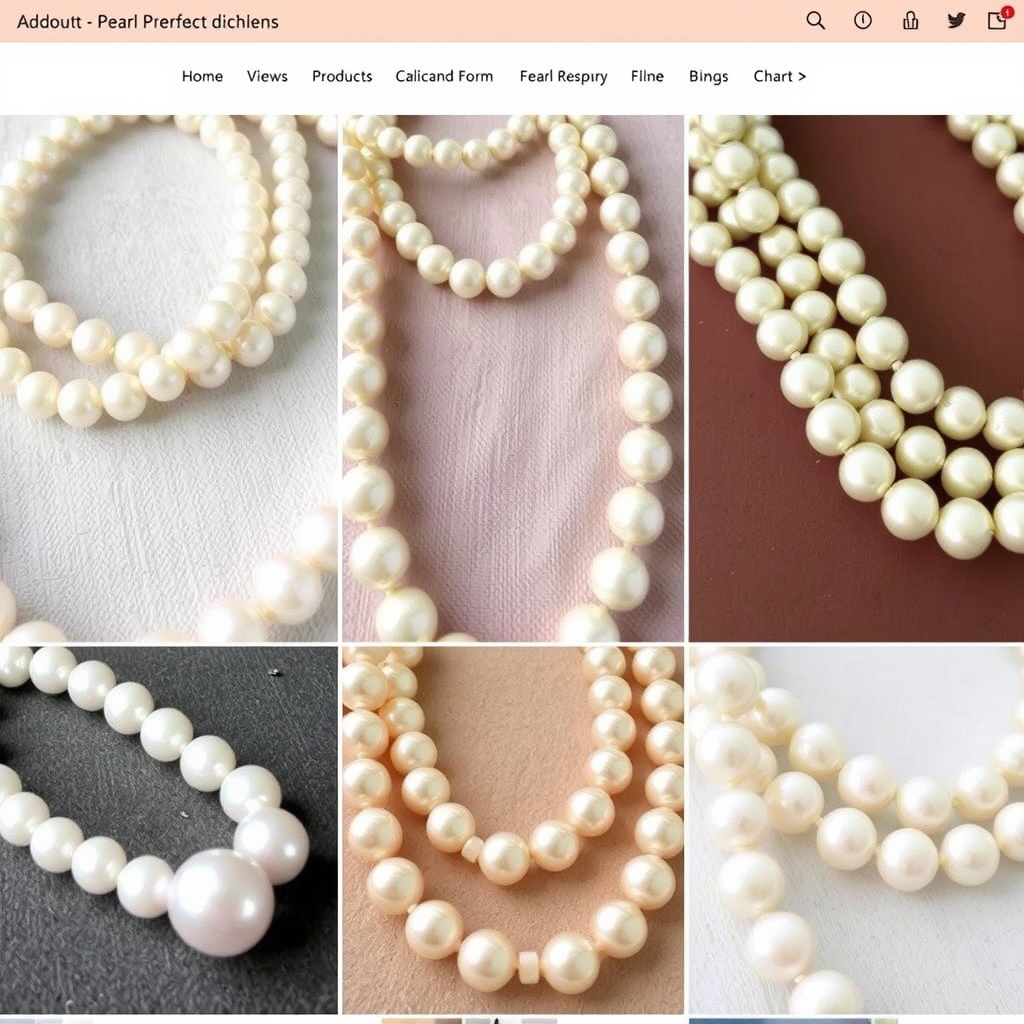 Mẫu thiết kế website bán ngọc trai đẹp, chuẩn SEO