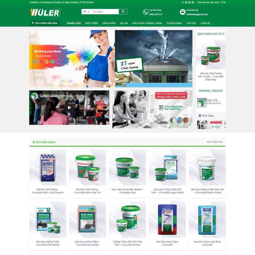 Dịch Vụ Thiết Kế Website Bán Sơn Nước