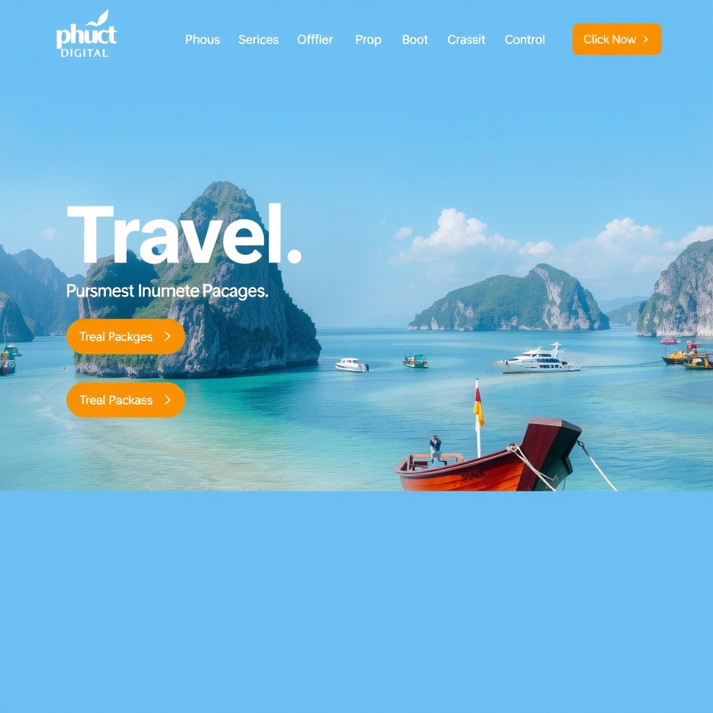 Các Loại Dịch Vụ Thiết Kế Website Du Lịch Tại PhucT Digital