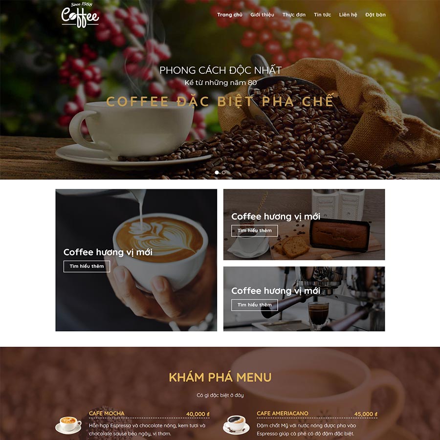 Những Tính Năng Cần Có Của Một Website Bán Cafe Hiệu Quả
