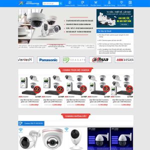 Dịch vụ Thiết kế Website Bán Camera