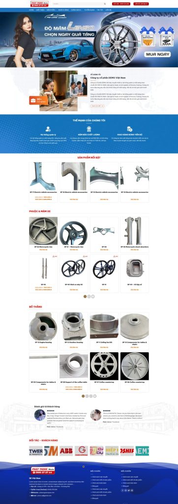 Dịch Vụ Thiết Kế Website Phụ Tùng Xe Máy