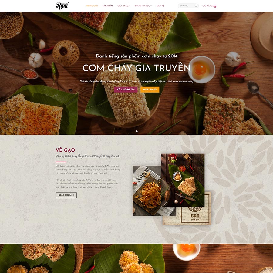 Dịch Vụ Thiết Kế Website Bán Đồ Ăn Vặt
