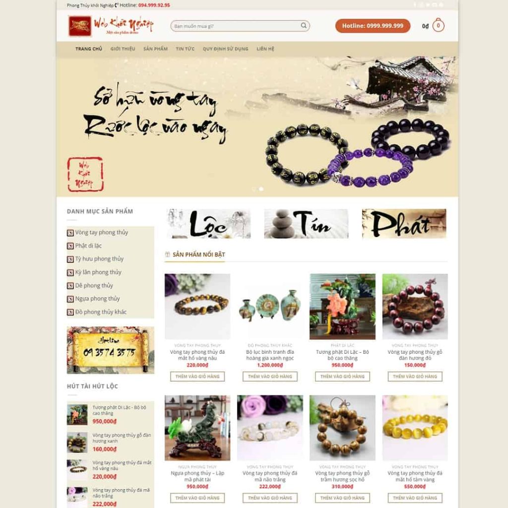 Mẫu Thiết Kế Website Phong Thủy Đẹp, Chuẩn SEO: Nâng Tầm Thương Hiệu