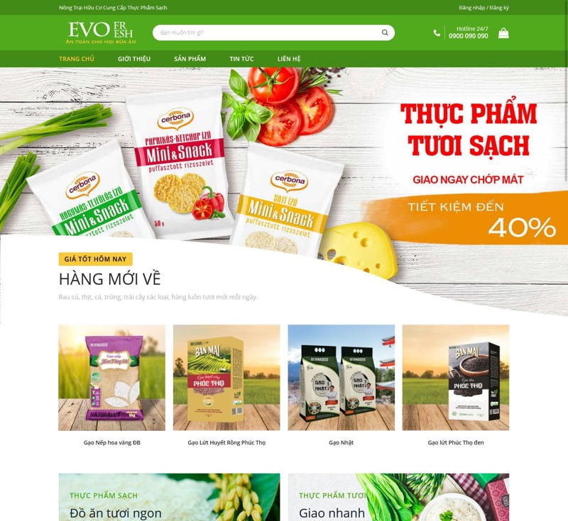 Xu Hướng Thiết Kế Website Bán Gạo Nổi Bật