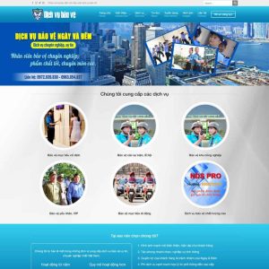Dịch Vụ Thiết Kế Website Công Ty Bảo Vệ