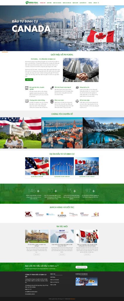 Dịch Vụ Thiết Kế Website Tư Vấn Định Cư