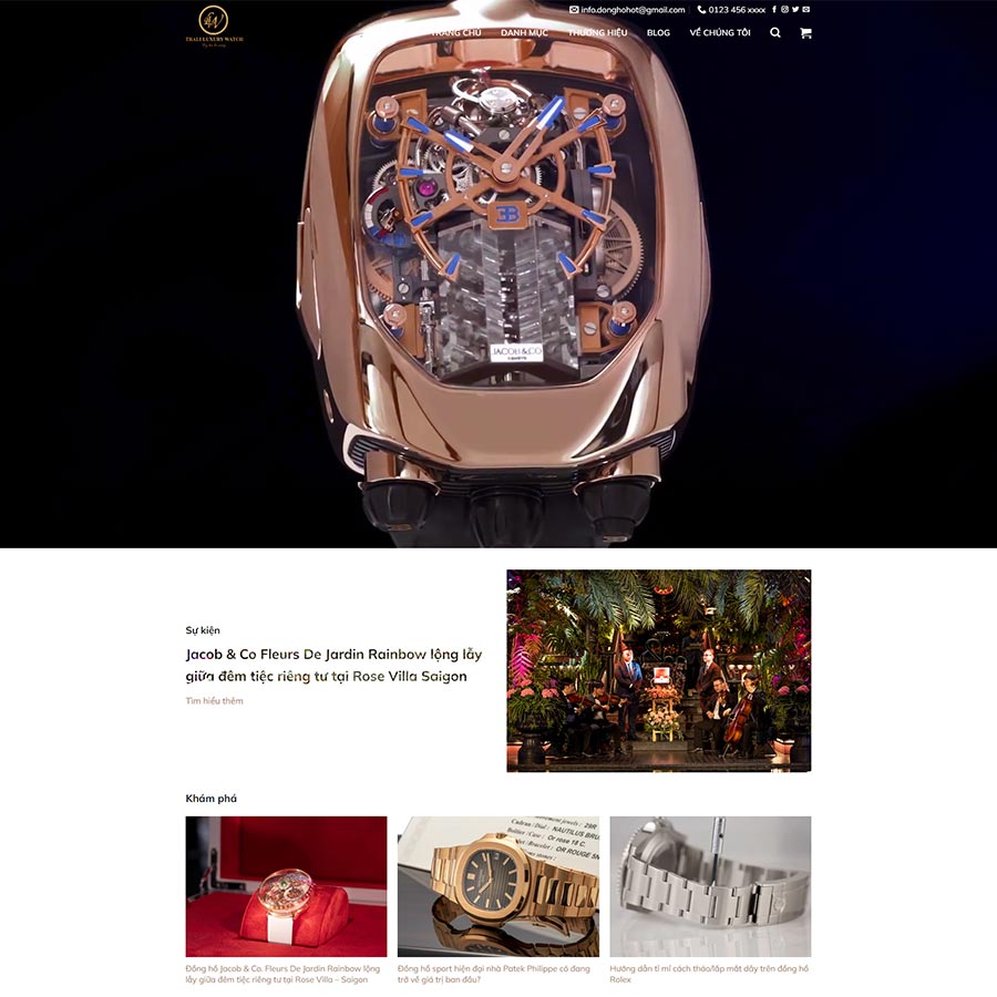 Tại Sao Bạn Cần Thiết Kế Website Bán Đồng Hồ Chuyên Nghiệp?