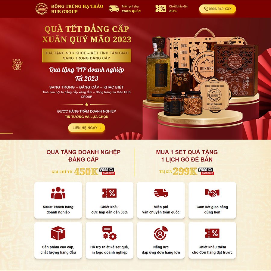 Xu Hướng Thiết Kế Website Đông trùng hạ thảo Nổi Bật