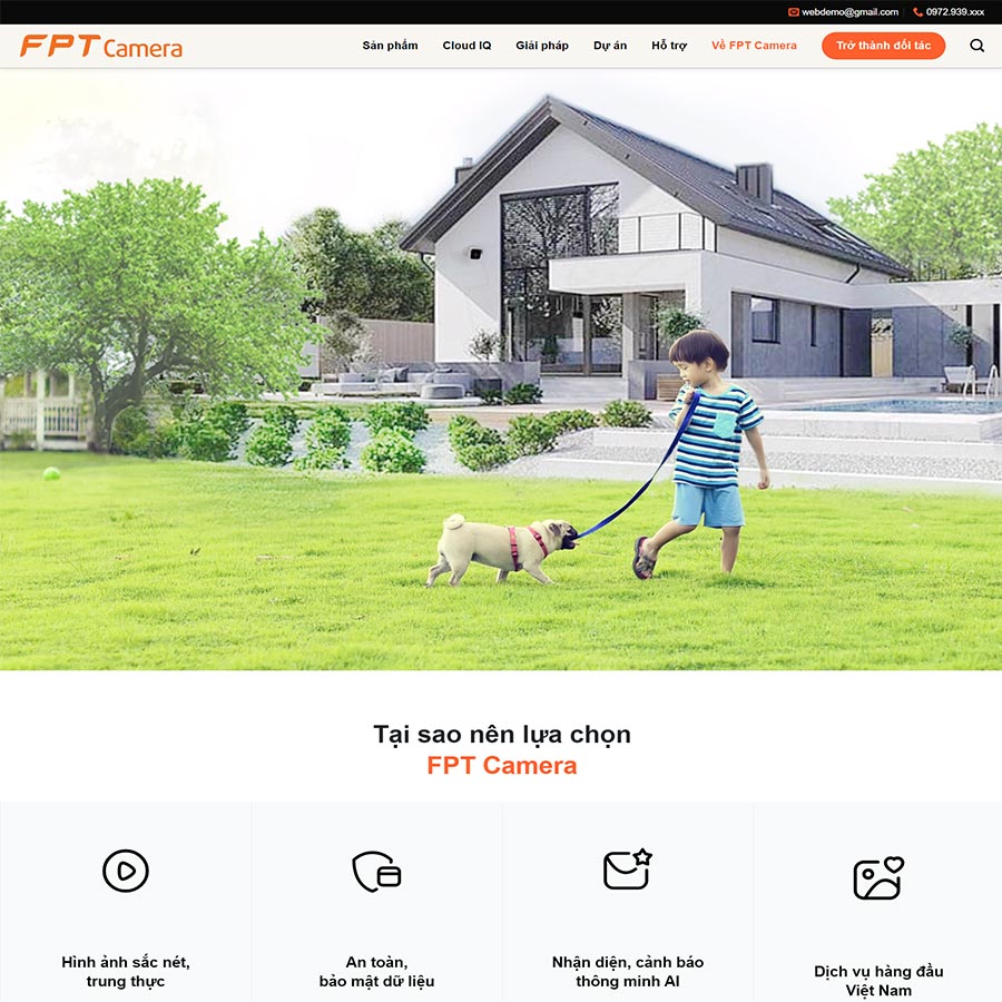 Chi phí và Thời gian Thiết kế Website Bán Camera