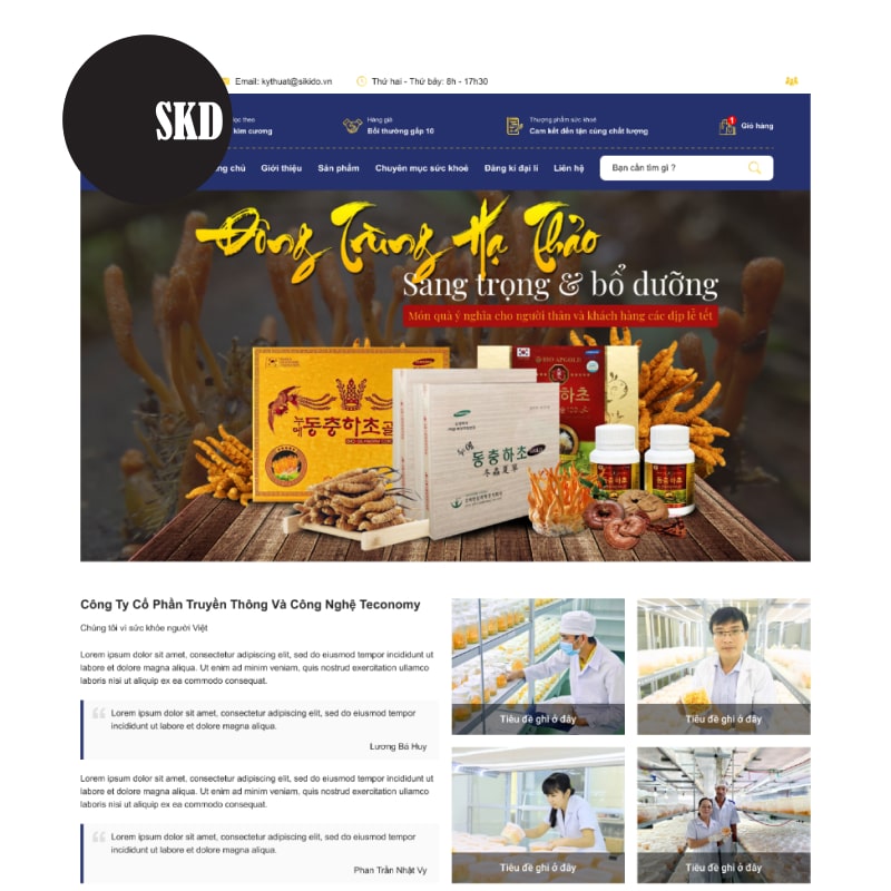 Làm Thế nào để Chọn Dịch vụ Thiết kế Website Đông trùng hạ thảo Phù hợp?