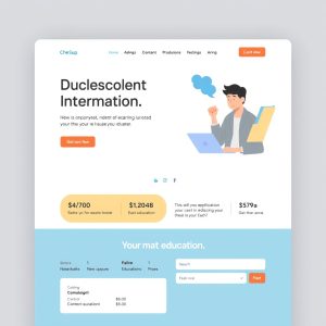 Mẫu Landing Page Giáo Dục