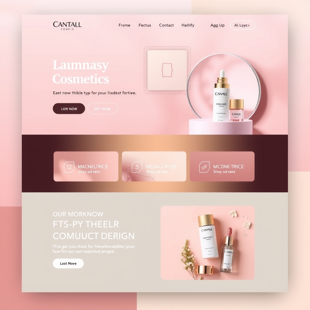 Thiết kế Landing Page Mỹ phẩm hiệu quả