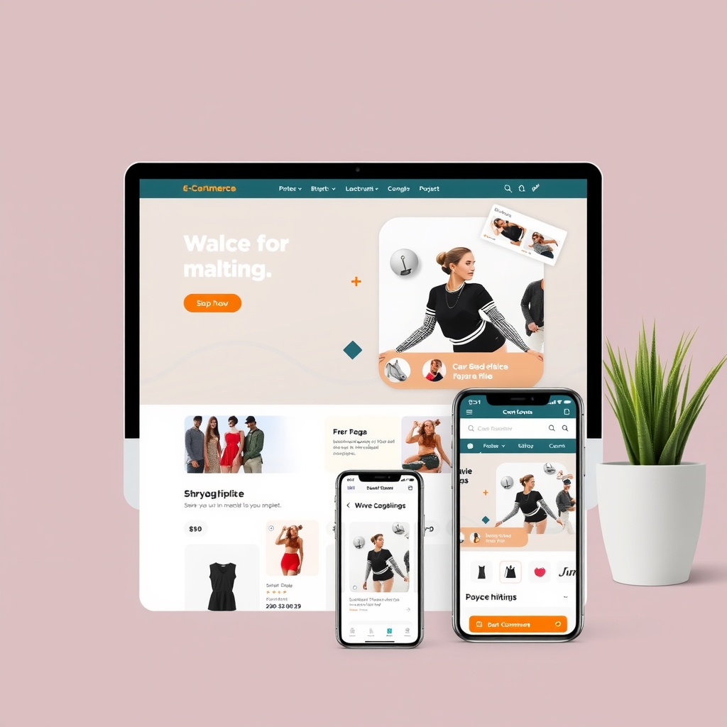 Giao diện website bán hàng hiện đại, tối ưu trên nhiều thiết bị 
