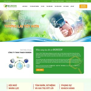 Dịch Vụ Thiết Kế Website Công Ty Môi Trường