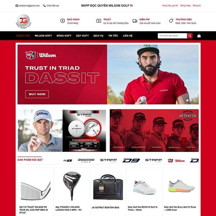 Dịch Vụ Thiết Kế Website Ngành Golf