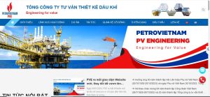 Dịch vụ Thiết kế website công ty dầu khí