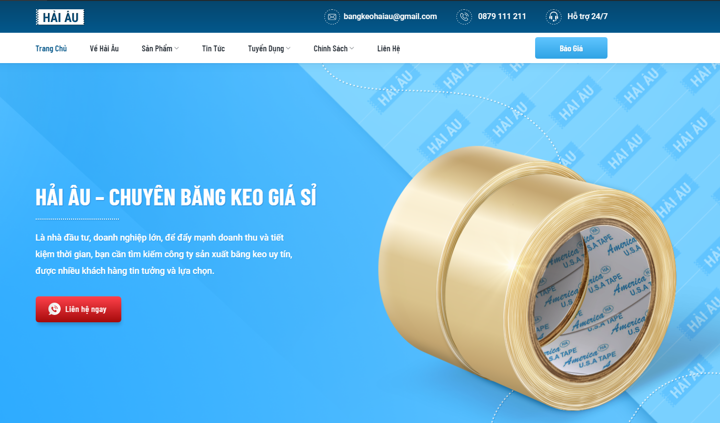Tại Sao Doanh Nghiệp Cần Thiết Kế Website Bán Băng Keo?