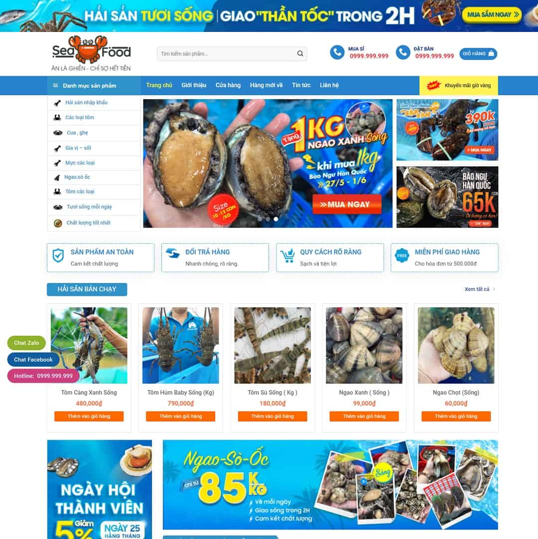 Tại Sao Bạn Cần Thiết Kế Website Hải Sản Chuyên Nghiệp?