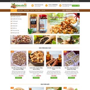 Dịch Vụ Thiết Kế Website Bán Hạt Điều