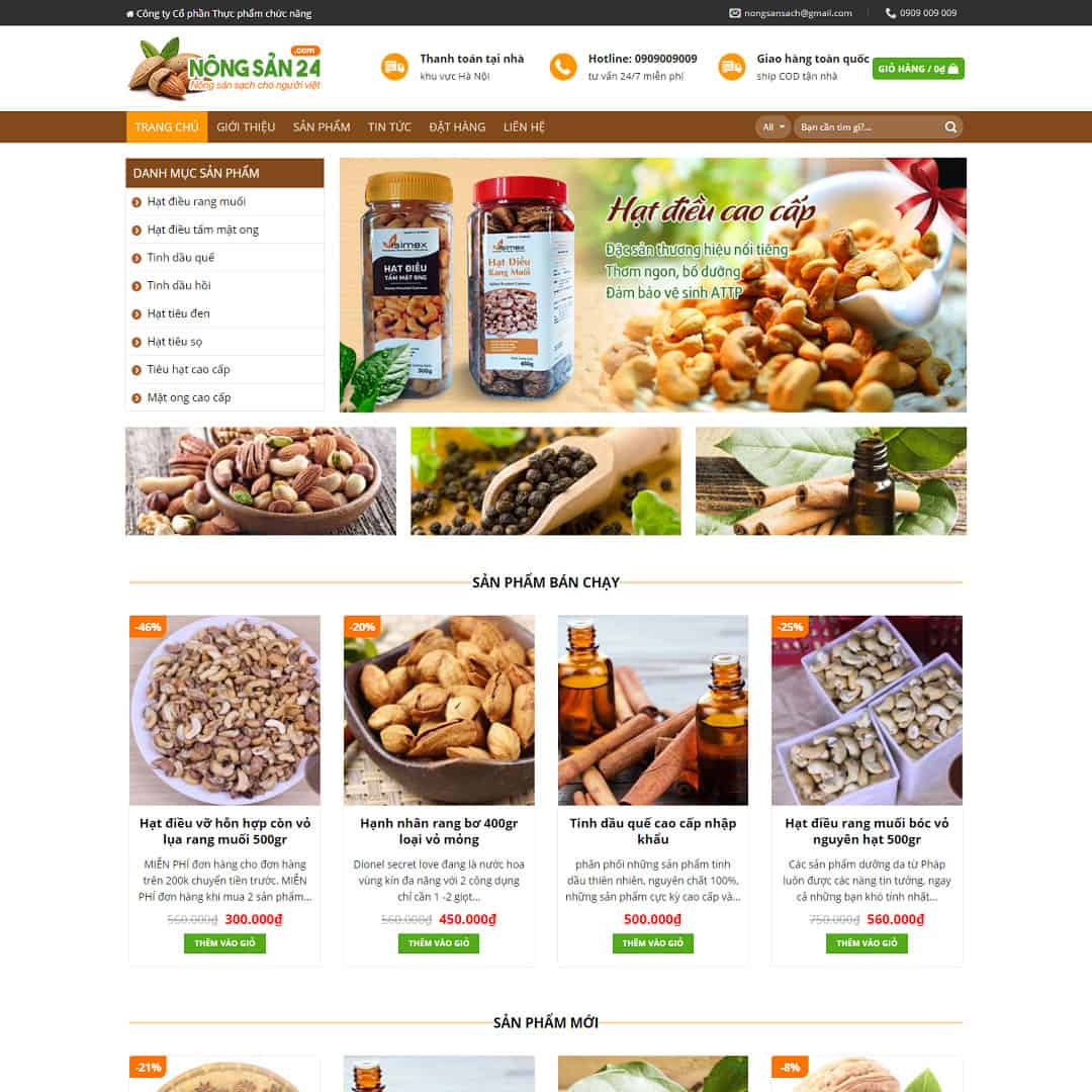 Tại Sao Bạn Cần Thiết Kế Website Bán Hạt Điều?