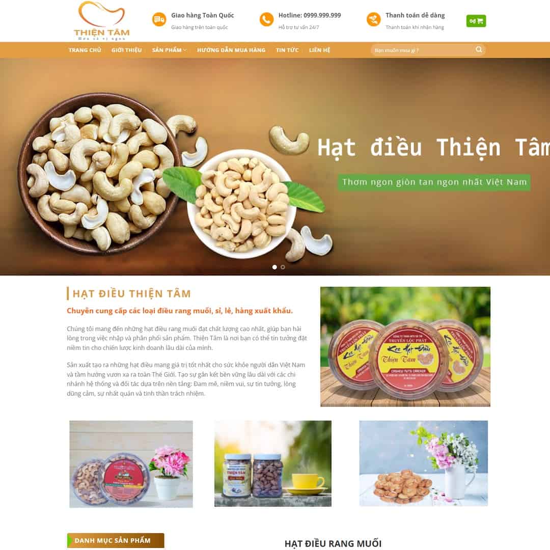 Quy Trình Thiết Kế Website Bán Hạt Điều Chuyên Nghiệp Tại PhucT Digital