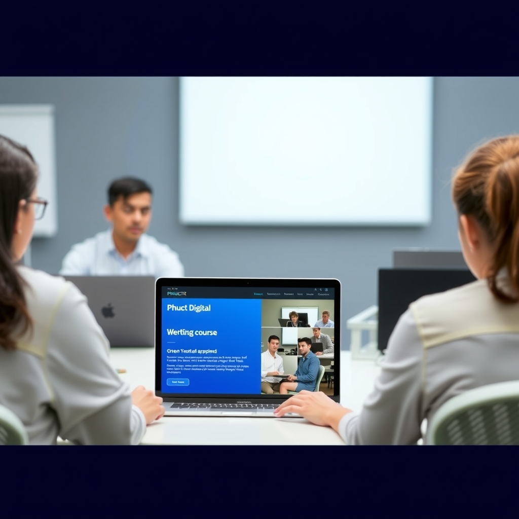Học viên tham gia khóa đào tạo thiết kế web của PhucT Digital 