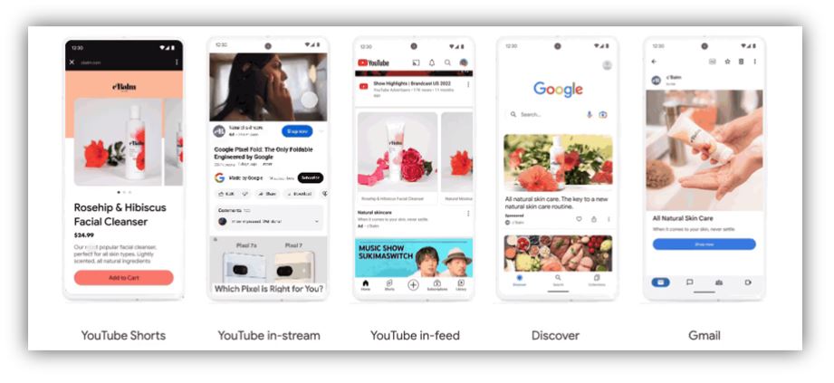 Vị Trí Hiển Thị Của Demand Gen Ads