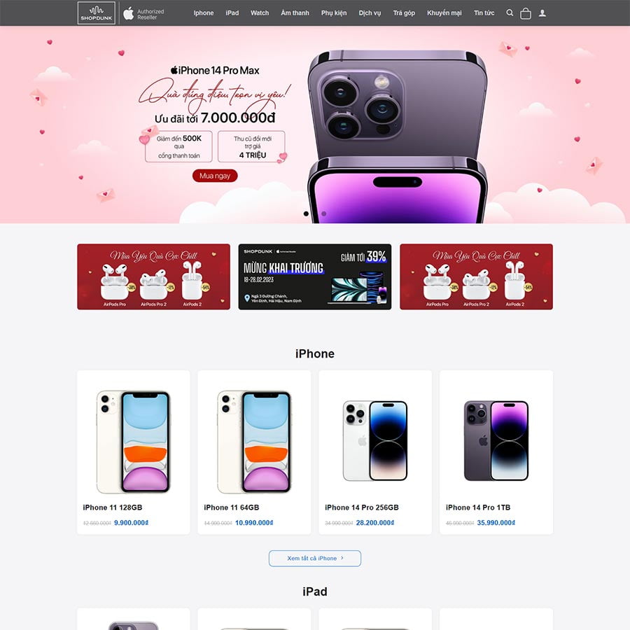 Xu Hướng Thiết Kế Website Bán Điện Thoại Nổi Bật