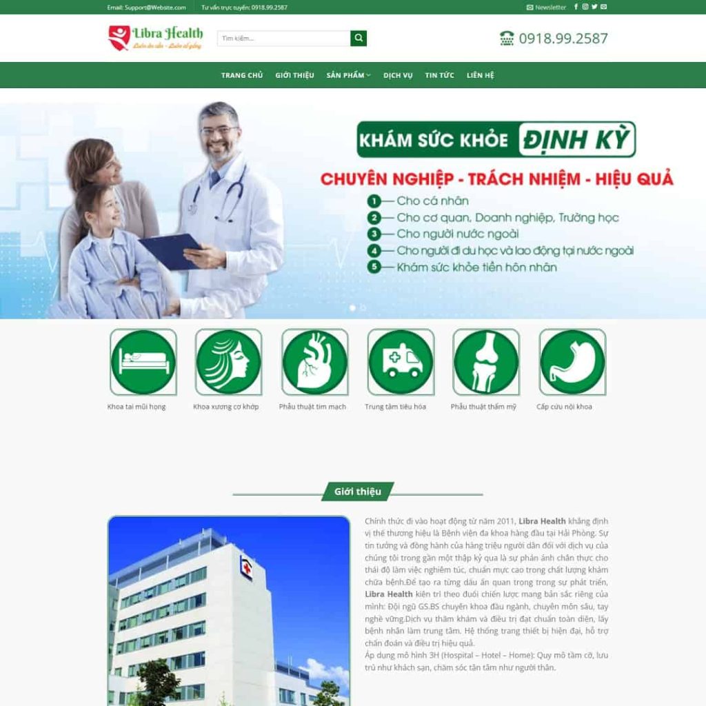Dịch Vụ Thiết Kế Website Phòng Khám