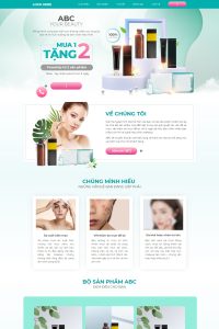 Landing Page Mỹ Phẩm